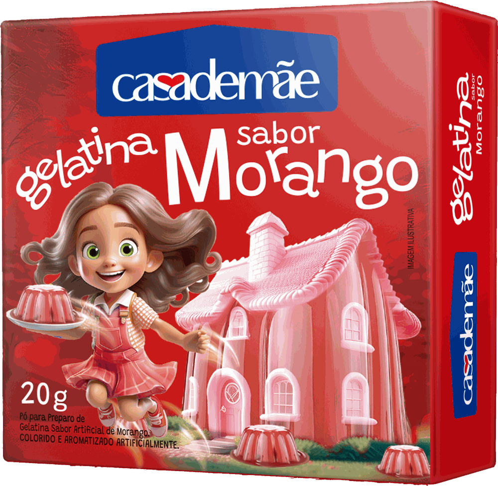 Gelatina Morango 20g