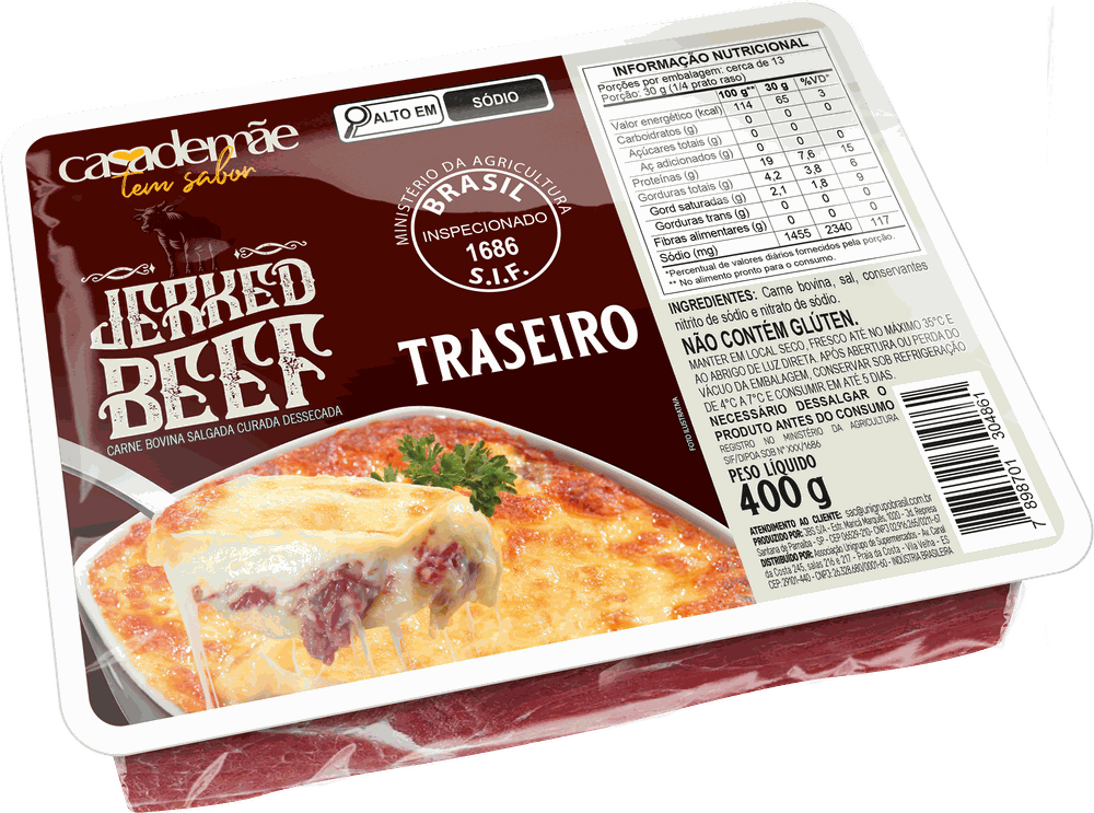Jerked Beef Traseiro 400g