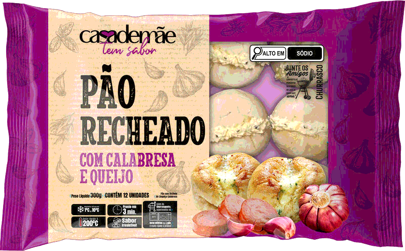 Pão Recheado Calabresa