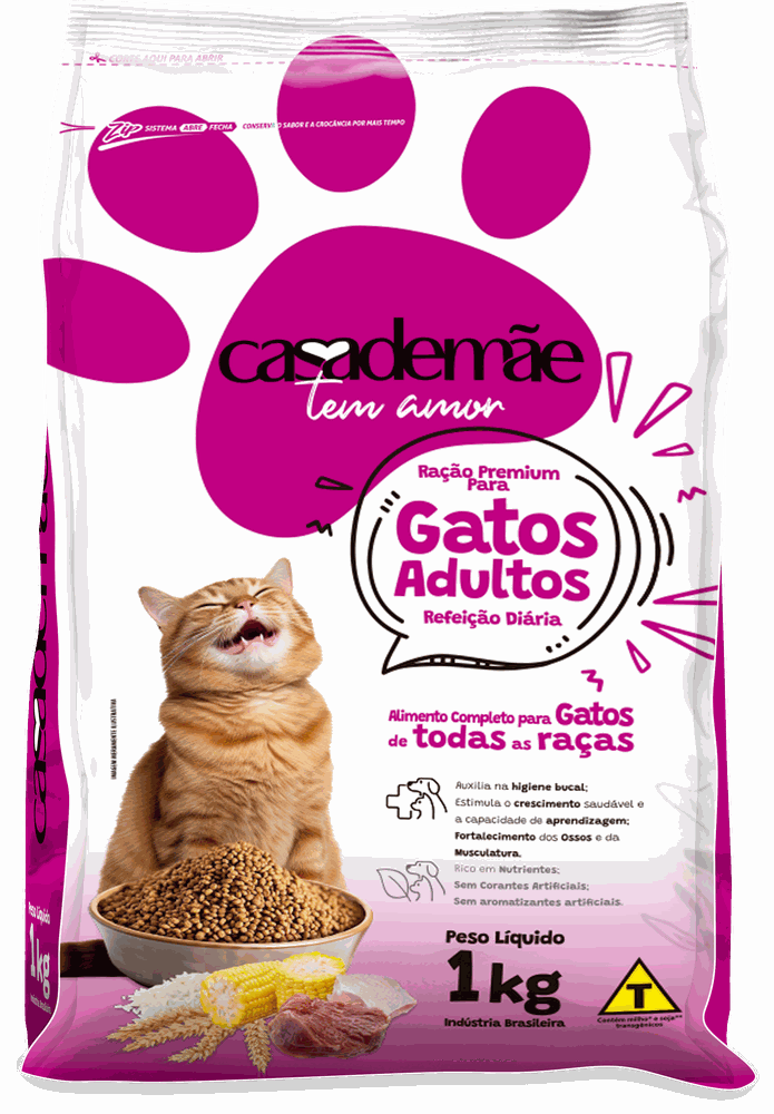 Ração Gatos Adultos 1kg